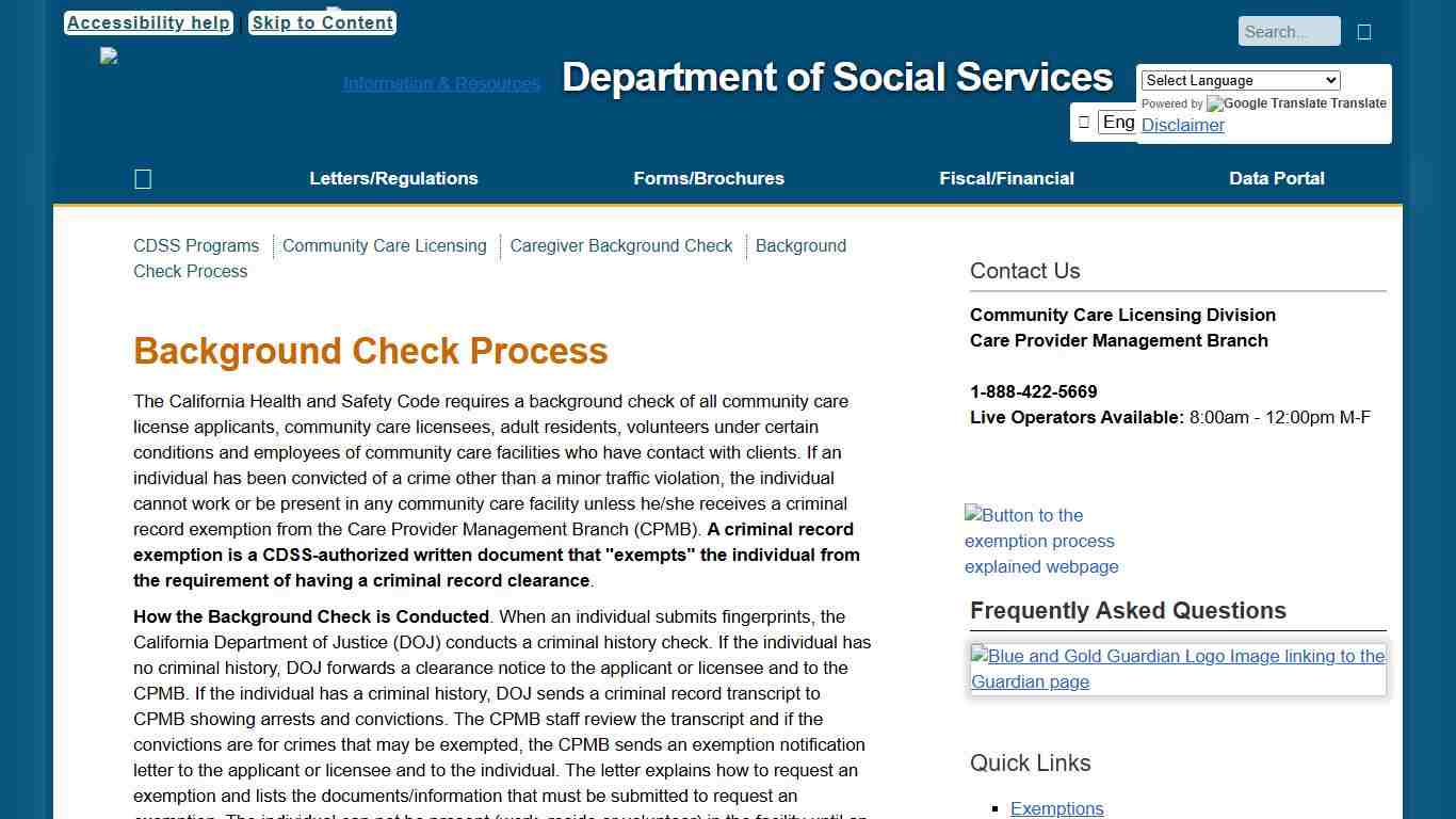 Background Check Process